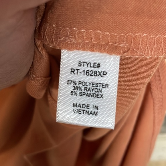 Zenana size 3X orange color short sleeve high low hem super buttery soft tee - Picture 5 of 7